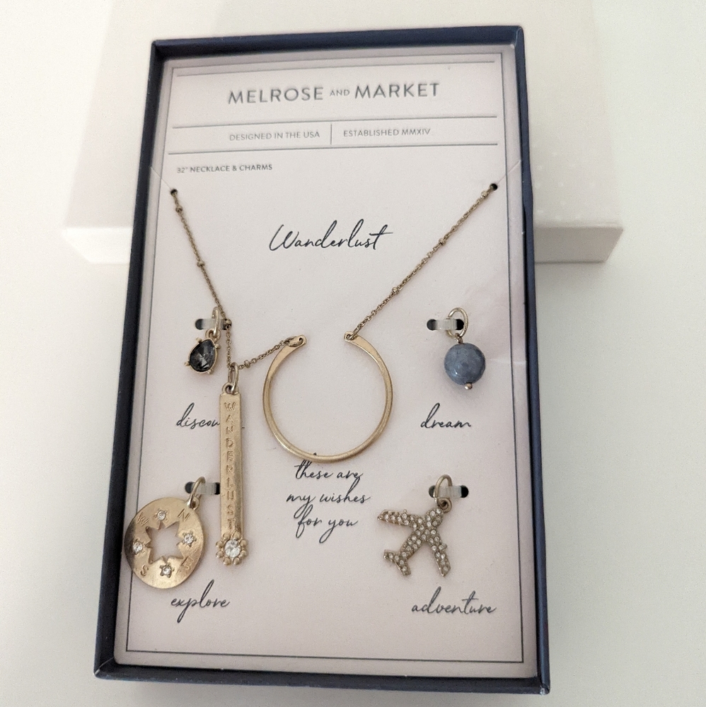 Merlose and Market Wonderlust 32" Necklace and Charms